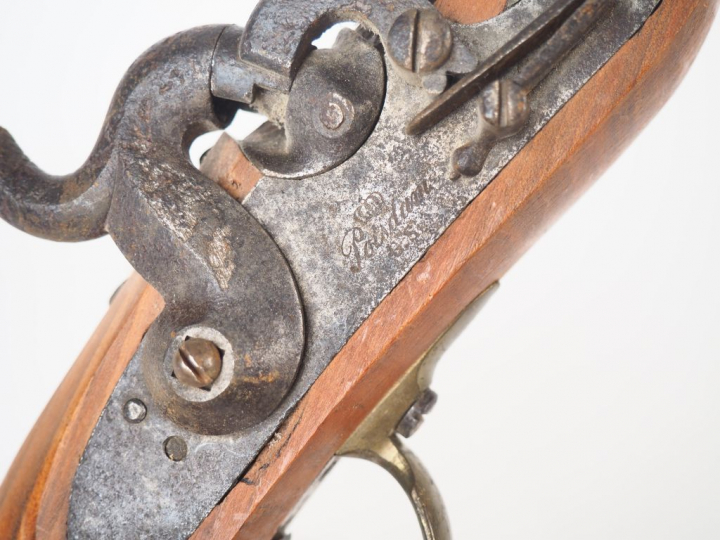 Gros pistolet à percussion réglementaire prussien modèle 1850 fabriqué