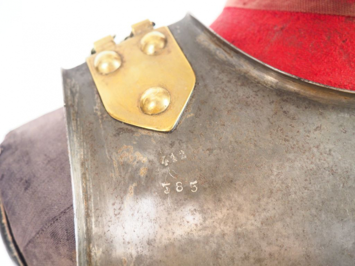 Cuirasse troupe de cuirassier modèle 1825. Plastron et dossière en aci