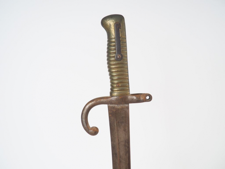 Baïonnette yatagan française pour fusil Chassepot infanterie 1866. Lam