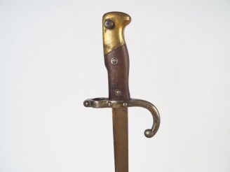 Vente aux enchères Baïonnette française pour fusil gras infanterie 1874 issue de la « Man