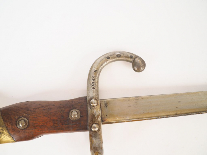 Baïonnette française pour fusil gras infanterie 1874 issue de la « Man