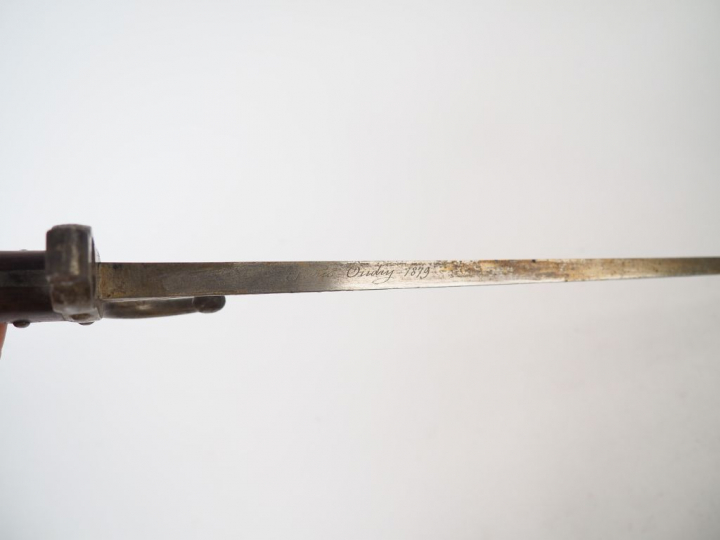 Baïonnette française pour fusil gras infanterie 1874 issue de la manuf