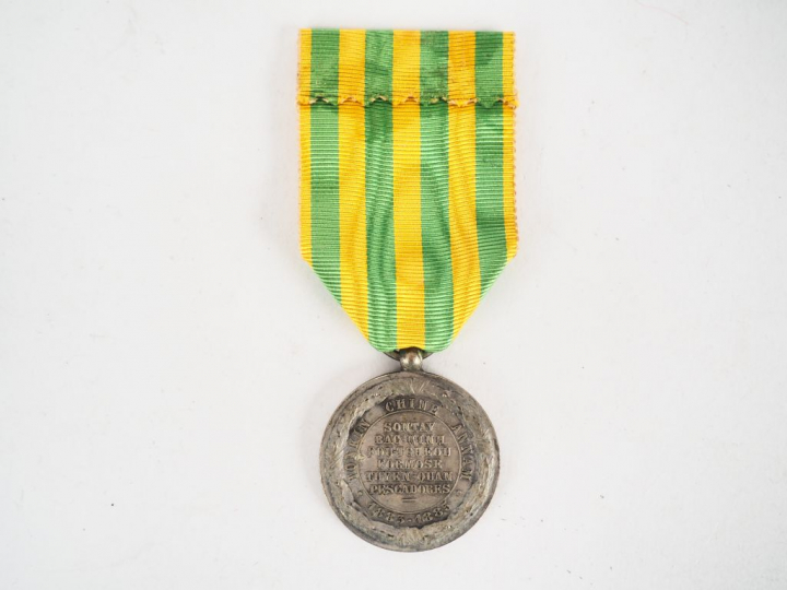 Médaille française coloniale de la campagne du Tonkin, de la Chine et 