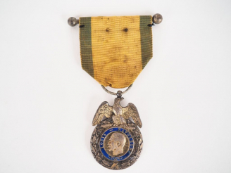 Vente aux enchères Rare médaille militaire 1er modèle (1852), module rond en argent avec 