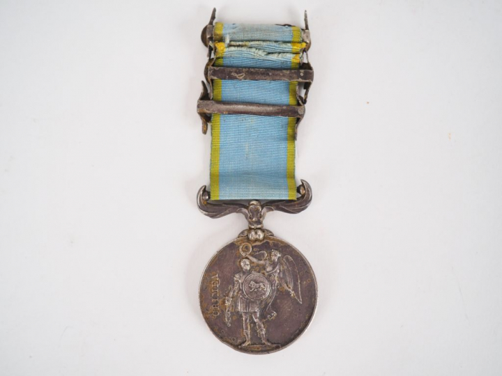 Médaille de la campagne de Crimée, module en argent rond, avec son rub