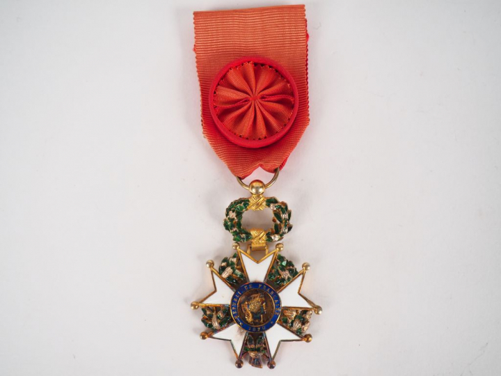 Etoile d’officier de la légion d’honneur type troisième république ver