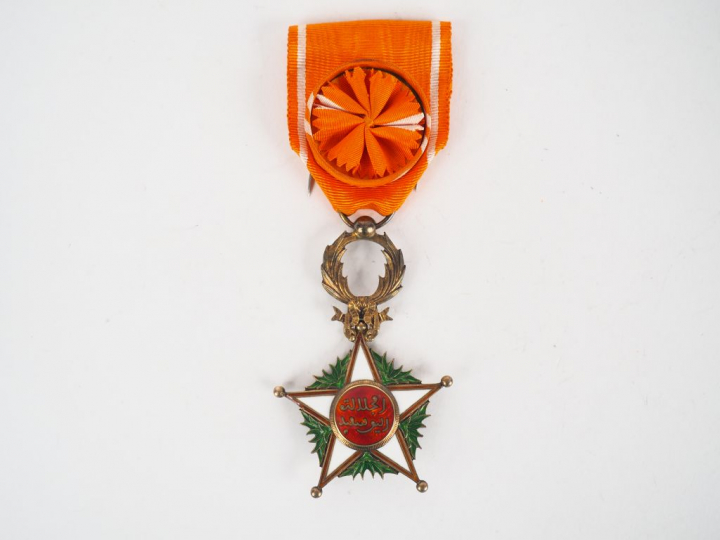 Etoile de l’ordre marocain du «OUISSAM ALAOUITE CHERIFIEN» en argent e