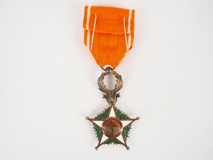 Etoile de l’ordre marocain du «OUISSAM ALAOUITE CHERIFIEN» en argent e