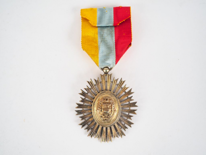 Belle étoile biface de l’ordre vénézuélien de Simon bolivar, module en