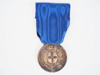 Vente aux enchères Médaille de la valeur militaire sarde (module argent rond aux armes de