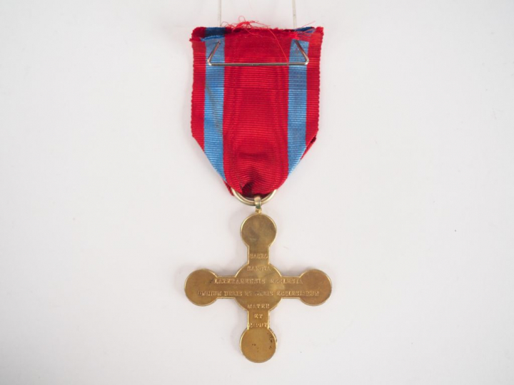 Décoration des états du Vatican, croix du Latran bronze (ordre créé en