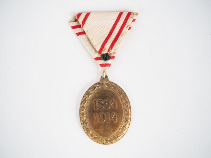 Belle médaille de la croix rouge Autrichienne en bonze et émail (croix