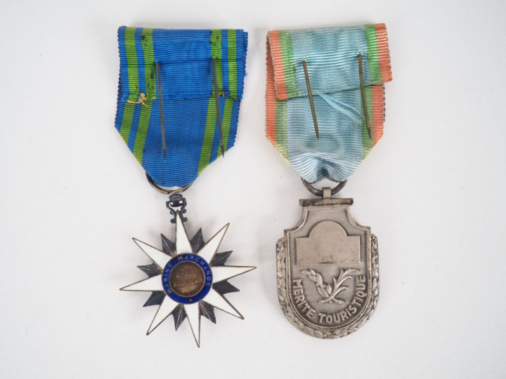 Belle étoile de chevalier du mérite maritime (marine marchande) module