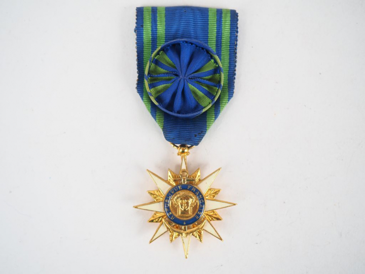 Belle étoile dorée d’officier du mérite maritime (marine marchande) mo