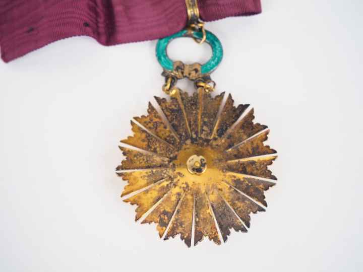 Belle étoile de commandeur de l’ordre péruvien du soleil étoile rayonn