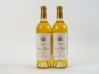 Vente aux enchères 2 BOUTEILLES CHÂTEAU RAYNE VIGNEAU 1er SAUTERNES - 2007