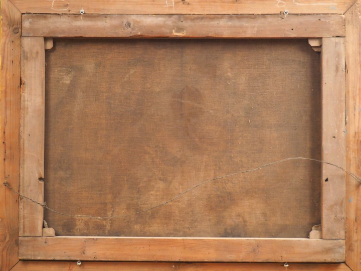 Ecole ROMAINE vers 1650, entourage de GRAMMATICA "Sainte Famille" Toil