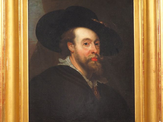 Ecole française du XIXè, d'après Rubens "Autoportrait du peintre" Toil