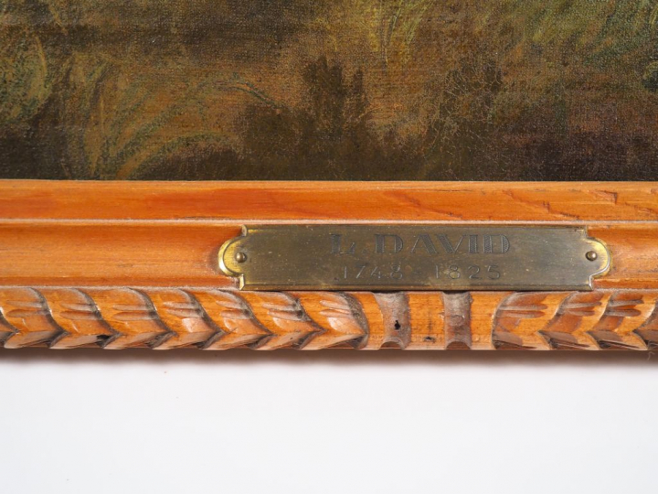 Ecole FRANCAISE vers 1800 "Jeune pâtre et chevreau" Toile Sans cadre H