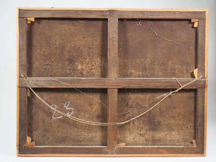 Ecole FRANCAISE vers 1800 "Jeune pâtre et chevreau" Toile Sans cadre H