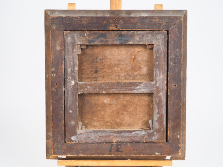 Ecole française XIXème. "Sainte madeleine repentante". Huile sur toile