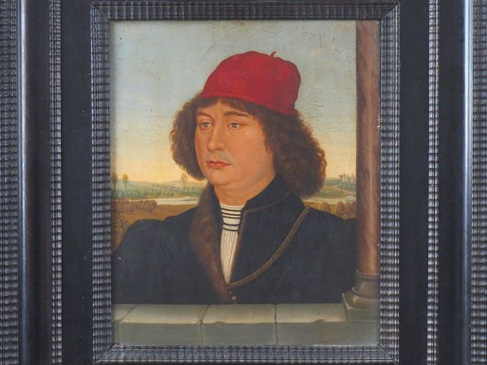 dans le gout d'Antonello da Messine "Portrait d'homme" Panneau Hauteur