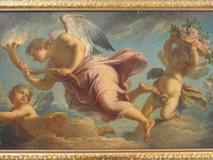 Jacques DUMONT, dit LE ROMAIN (Paris 1701 - 1781) "Le Sommeil entouré 