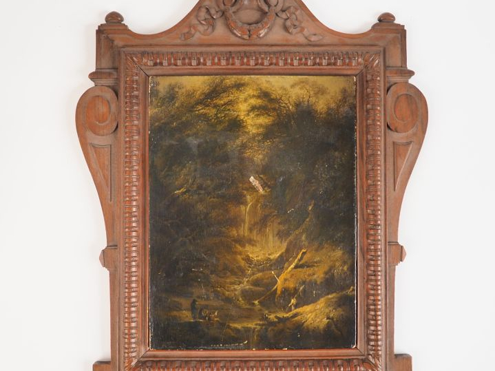 Heinrich Johann Wuest (suisse, 1741 - 1821) "Dessinateurs près d'une c