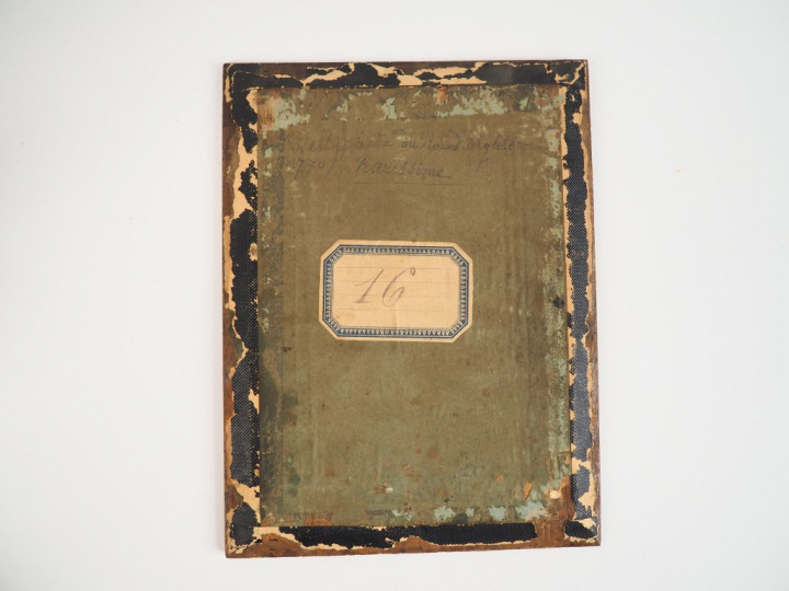 Heinrich Johann Wuest (suisse, 1741 - 1821) "Dessinateurs près d'une c