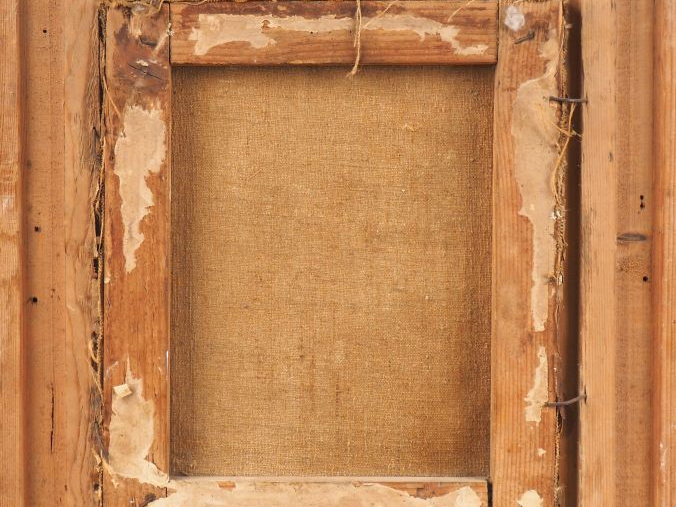 Ecole française début XIXème. "Portrait d'homme au jabot". Huile sur t