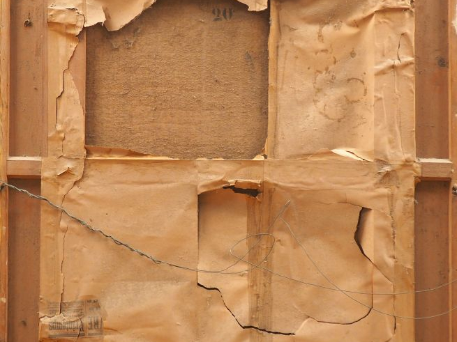 Ecole française XIXème. "Portrait d'homme". Huile sur toile, signée en