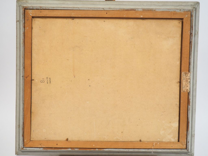 Ecole orientaliste Xxème. "paysage". Huile sur carton. Dim.38 x 46 cm.