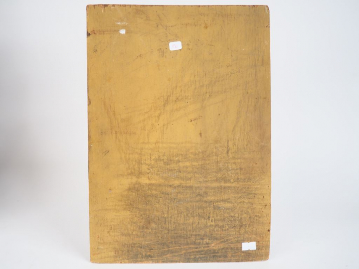 ANTONUSCI. "Sfax". Huile sur panneau, signée en bas à droite. Dim. 39 