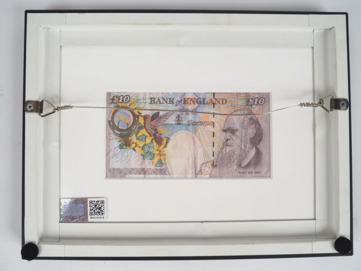 BANKSY. "DI-Faced Tenner". Estampe avec son certificat d'authenticité.