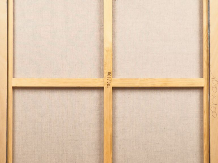 KOKIAN. "Le joueur de flûte". Huile sur toile, signée en bas à droite.