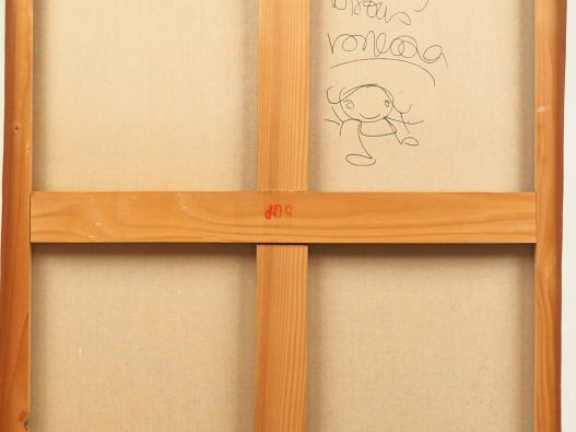 MISS VAN. "Poupette". Huile sur toile, signée en bas à gauche et dédic