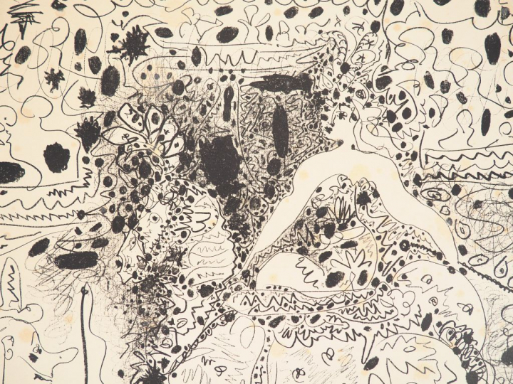 Pablo Picasso (1881-1973) L’Écuyère. 1960. Autographie. 640 x 500. Mou