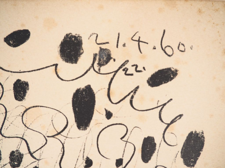 Pablo Picasso (1881-1973) L’Écuyère. 1960. Autographie. 640 x 500. Mou