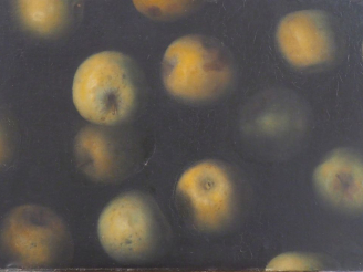 Vente aux enchères Cristobal TORAL. "Manzanas". Huile sur toile, signée en bas à droite. 