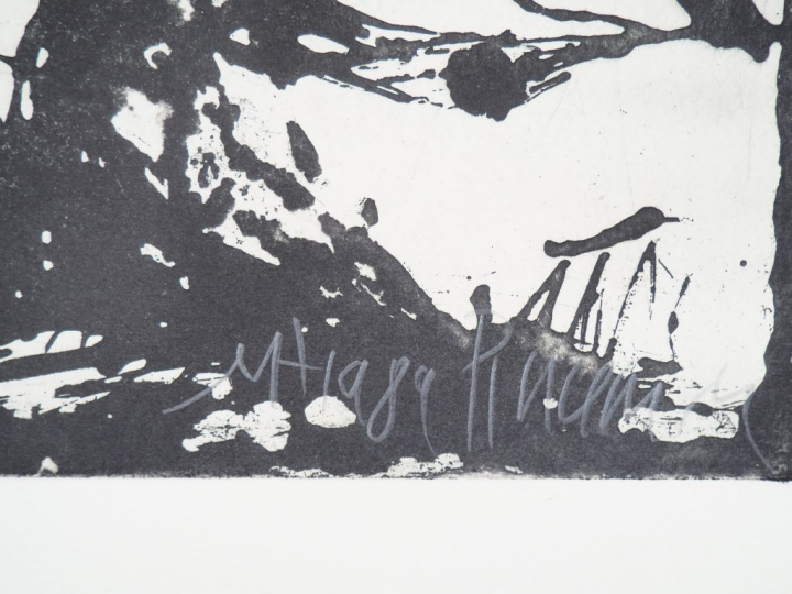 Jean-pierre PINCEMIN. "Arbres". 2 épreuves d'artistes signées en bas à