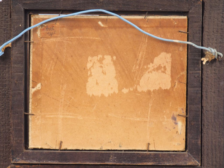 PROCHESKA. "Paysages de l'Atlas". Huile sur carton, signée en bas à dr