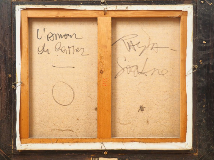 RAYA-SORKIN. "L'amour de la mer". Huile sur toile, signée en bas à gau