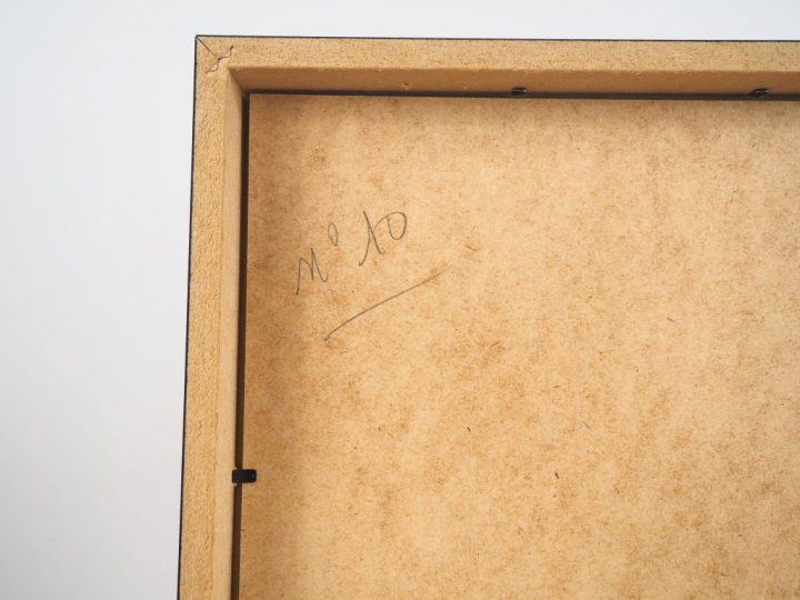 T'ANG HAYWEN. "Monotype n°10". Aquarelle, titrée au dos. Dim. 50 x 70 