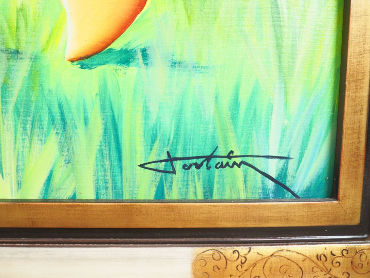 Jean-Louis TOUTAIN. "Un après-midi au champs de course". Huile sur toi