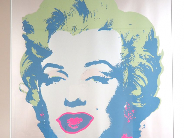 Andy WARHOL.  "Portrait de Marilyn" Impression en couleur. Published b