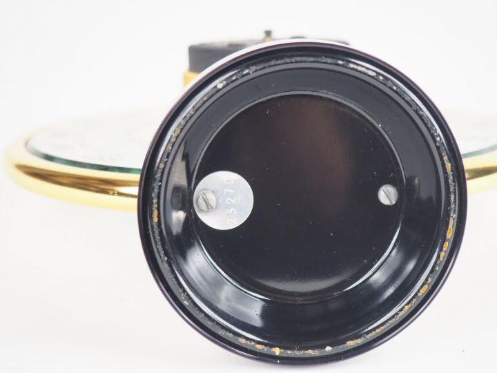 JAEGER.  Baromètre en verre et métal. Signé et numéroté 23270. H. 18 c