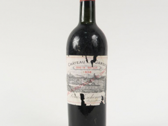 Vente aux enchères 1 BOUTEILLE CHÂTEAU LA GARDE LOUIS ESCHENAUER MARTILLAC - 1928 - BG/EA