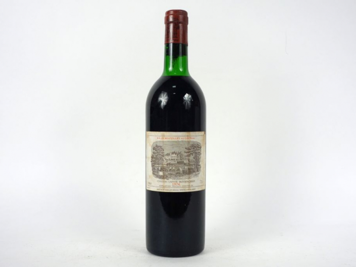 1 BOUTEILLE CHÂTEAU LAFITE ROTHSCHILD 1er GCC PAUILLAC - 1974 - LB/ETL