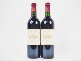 Vente aux enchères 2 BOUTEILLES CHÂTEAU MARGAUX 1er GCC MARGAUX - 1993