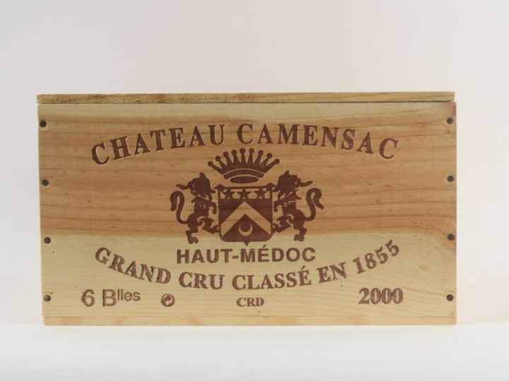 6 BOUTEILLES CHÂTEAU CAMENSAC GCC HAUT MÉDOC - 2000 - CBO